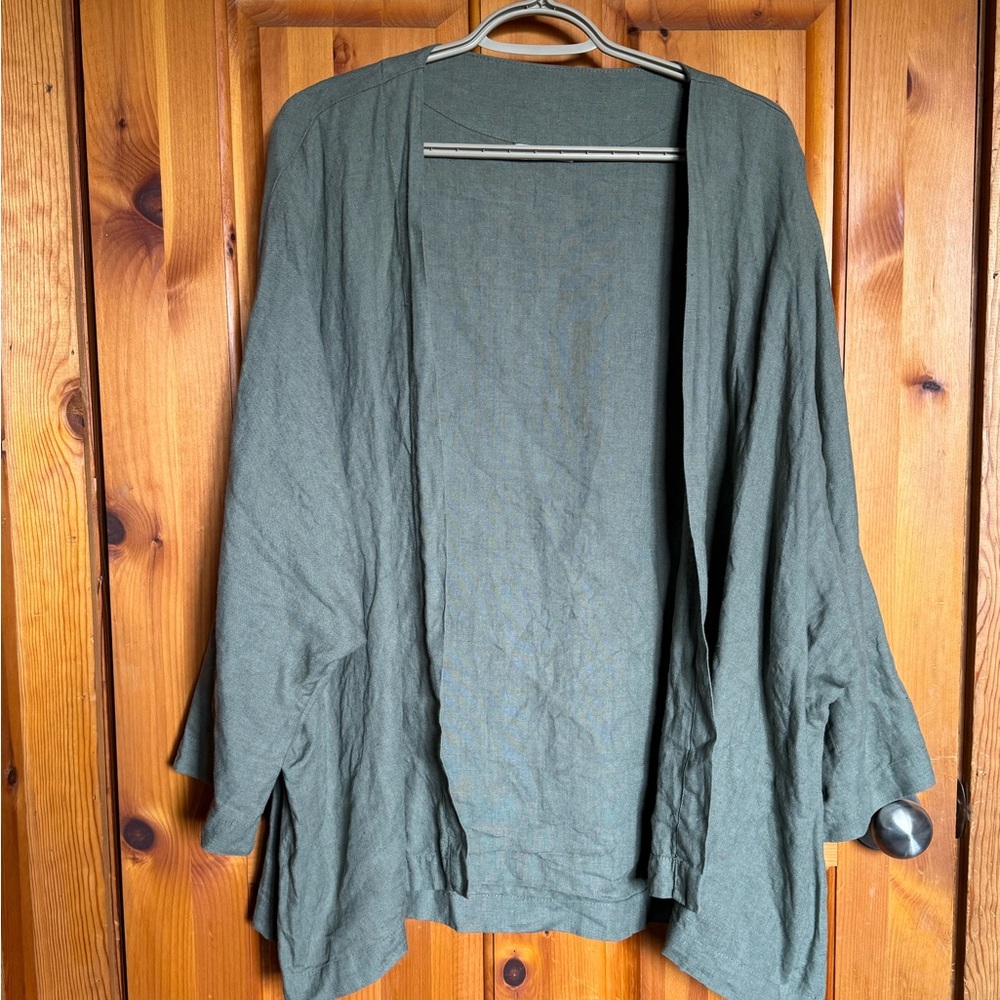 🇱🇹 Linenfox pine green linen Juta jacket